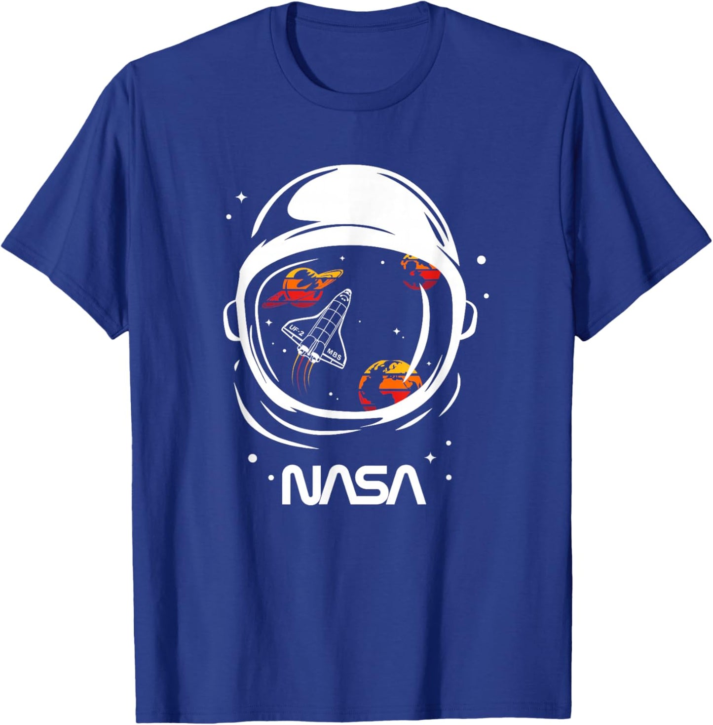 NASA - Helmet in Space T-Shirt - T-Shirt | Royal