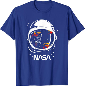 NASA - Helmet in Space T-Shirt - T-Shirt | Royal