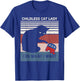 Childless Cat Lady For Kamala Harris Funny Cat ladies Retro T-Shirt - T-Shirt | Royal