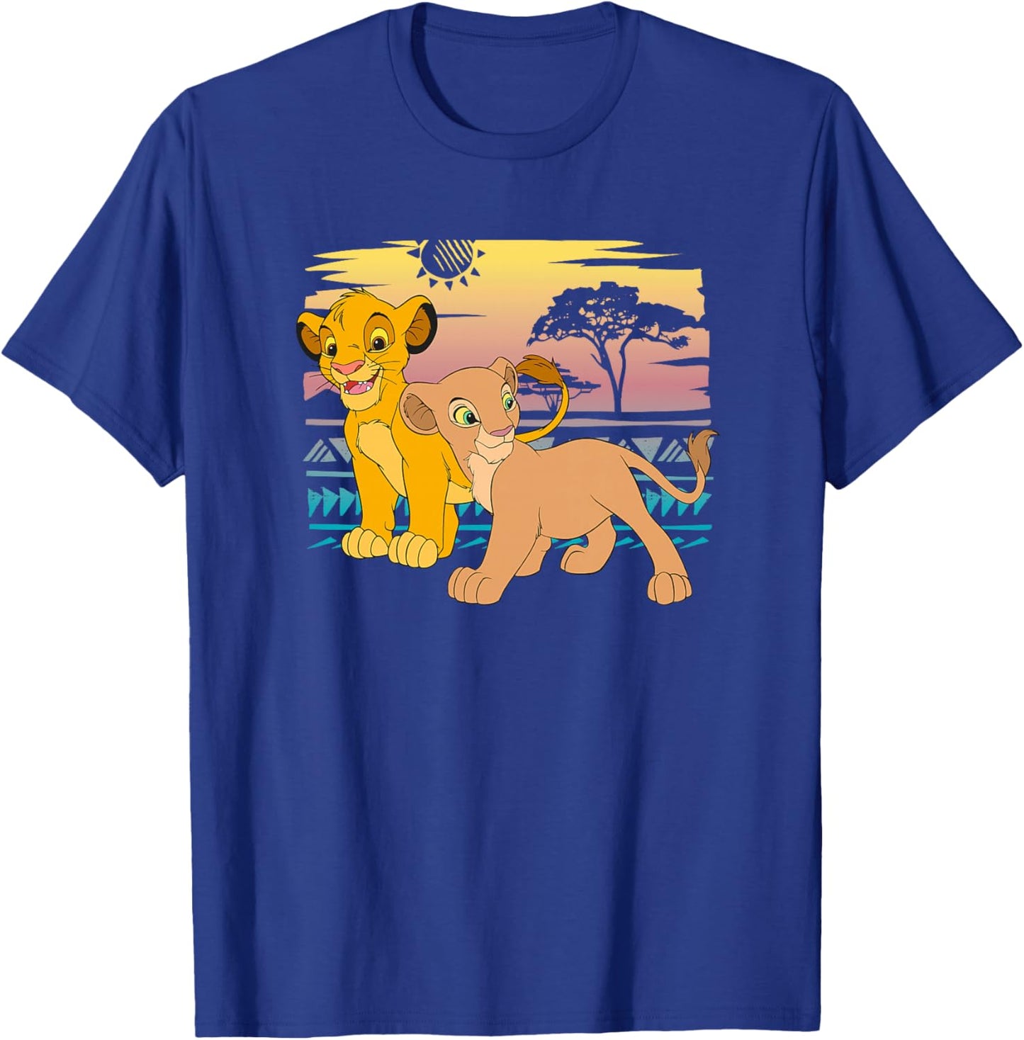 Disney Le Roi Lion Young Simba Nala 90s haut de gamme T-Shirt - T-Shirt | Royal