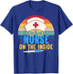 Nurse on the Inside - Funny Correctional Nurse Appreciation T-Shirt - T-Shirt | Royal