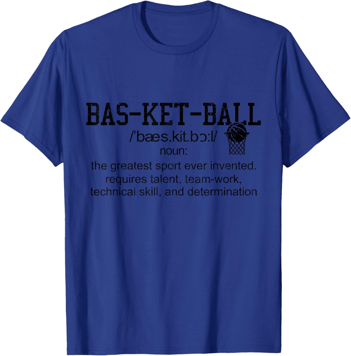 Basketball Definition Funny Bball Player Sports T-Shirt - T-Shirt | Royal