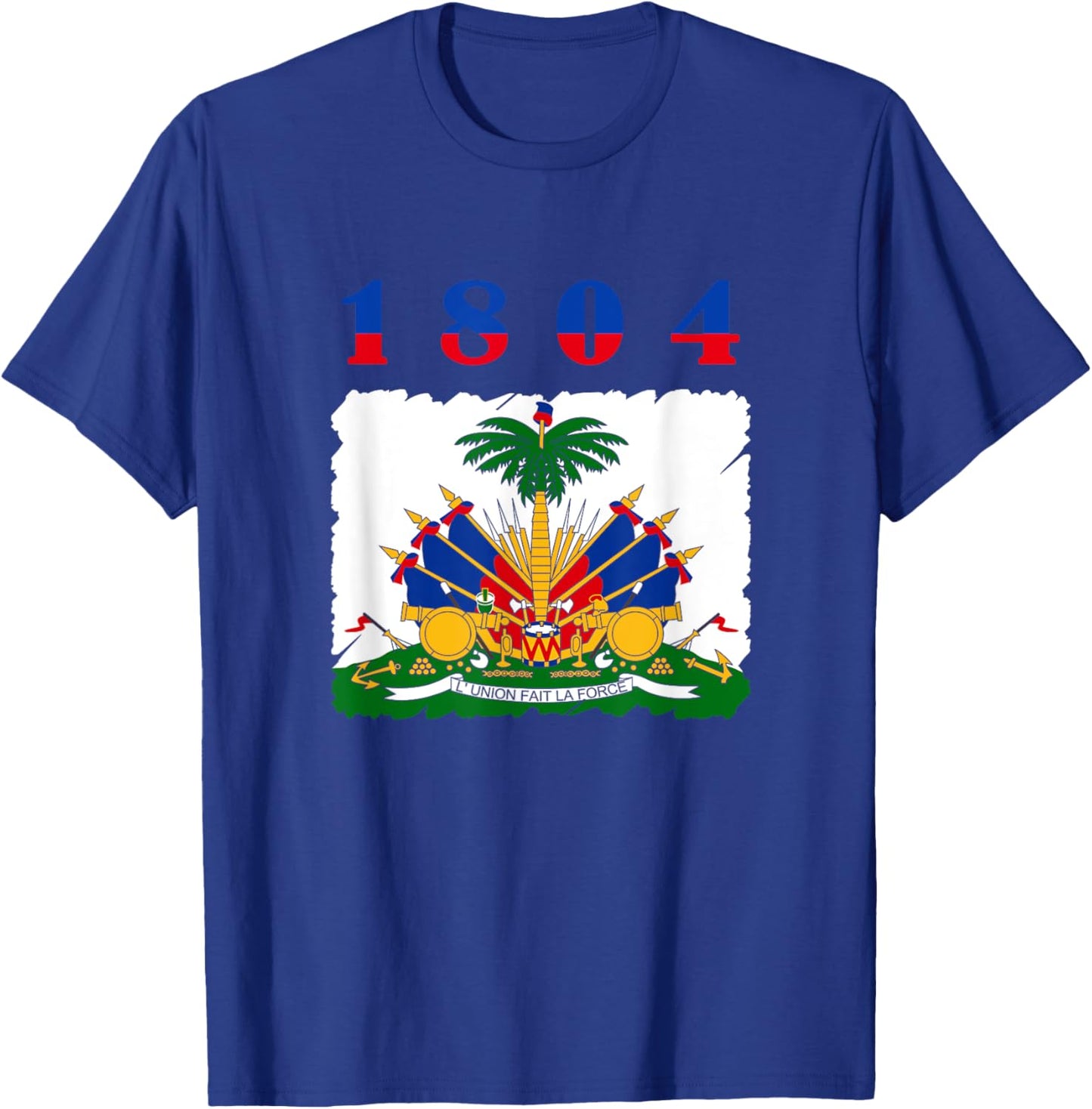 Haiti Flag Symbol Pride Roots Haitian 1804 T-Shirt - T-Shirt | Royal