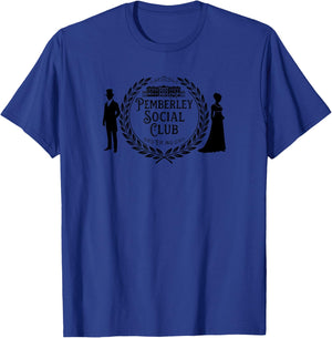 Pemberley Social Club Est. 1813 Black Print T-Shirt - T-Shirt | Royal