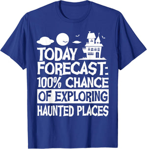 Ghost Hunter Funny Haunted Places Paranormal Investigator T-Shirt - T-Shirt | Royal