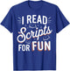 Theater Drama Teacher Scripts Funny Theatre T-Shirt - T-Shirt | Royal