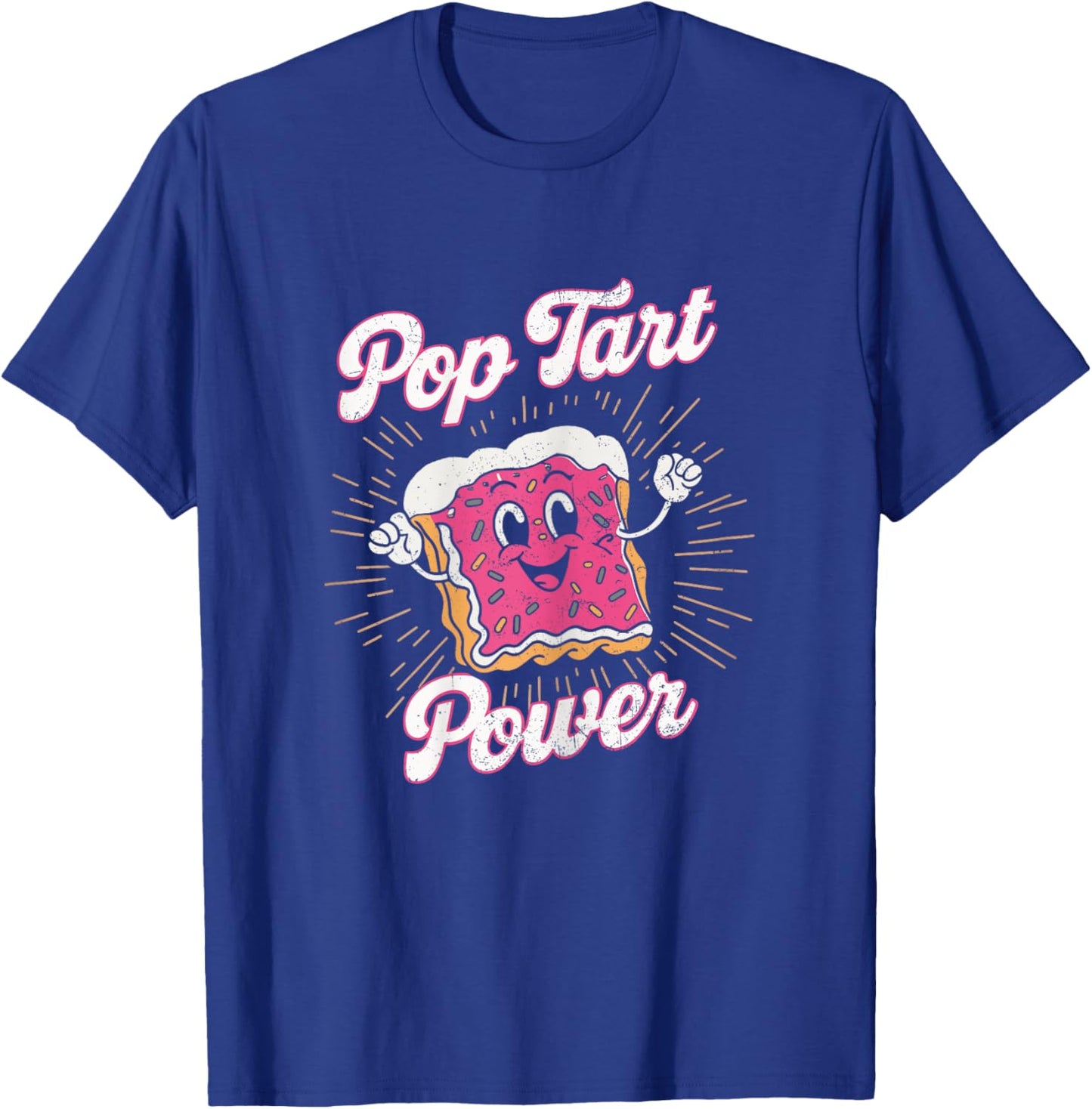 Pop Tart Power! Funny Gym Exercise Poptart Kawaii Grunge T-Shirt - T-Shirt | Royal