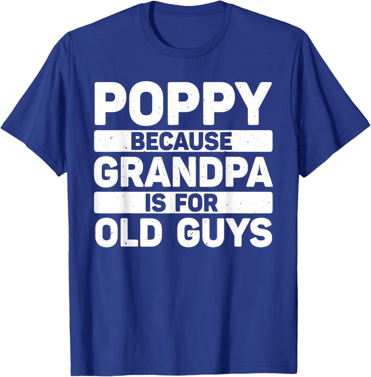 Poppy Design For Grandpa From Grandkids Father's Day Poppy T-Shirt - T-Shirt | Royal
