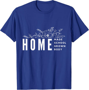 Homebody Homeschool Homemade Homegrown Gift Mom Crunchy T-Shirt - T-Shirt | Royal