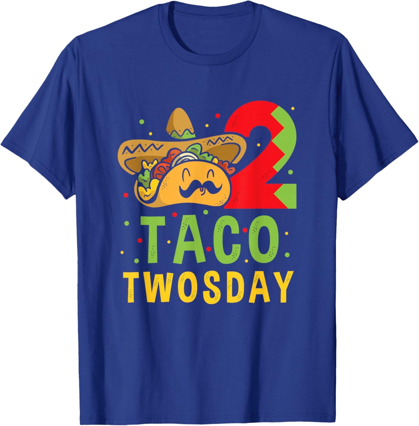Taco Twosday Toddler 2nd Birthday Party Taco Twosday T-Shirt - T-Shirt | Royal