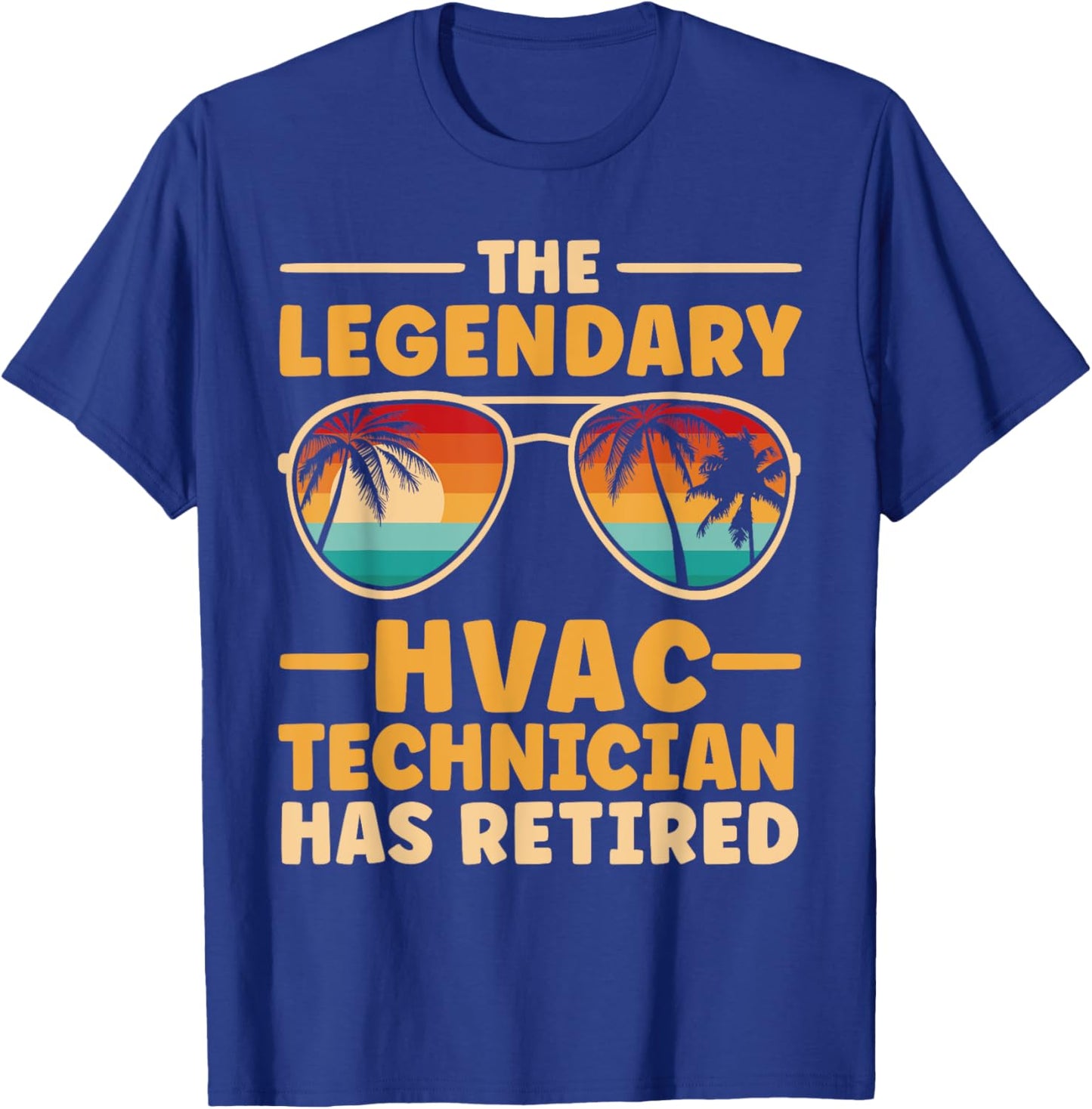 Retired HVAC Technician Retirement T-Shirt - T-Shirt | Royal