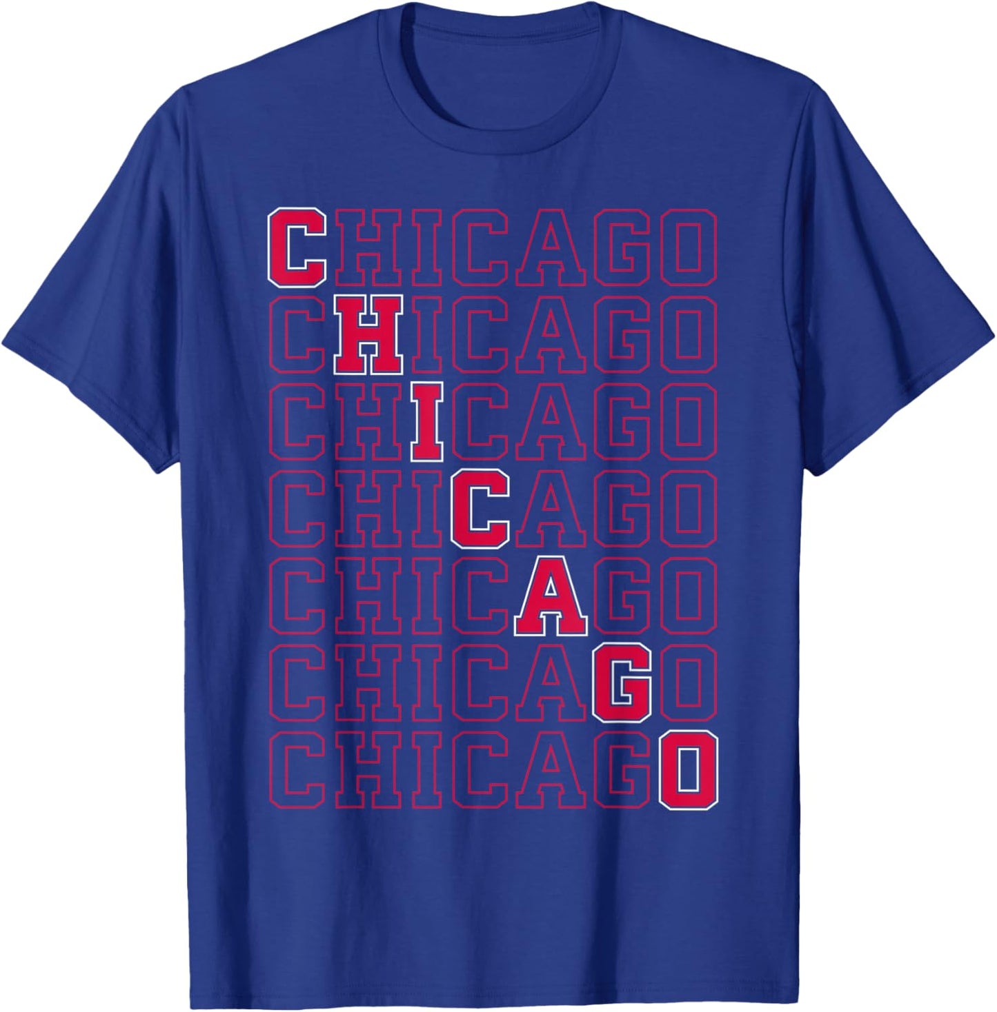 Retro Chicago T-Shirt - T-Shirt | Royal