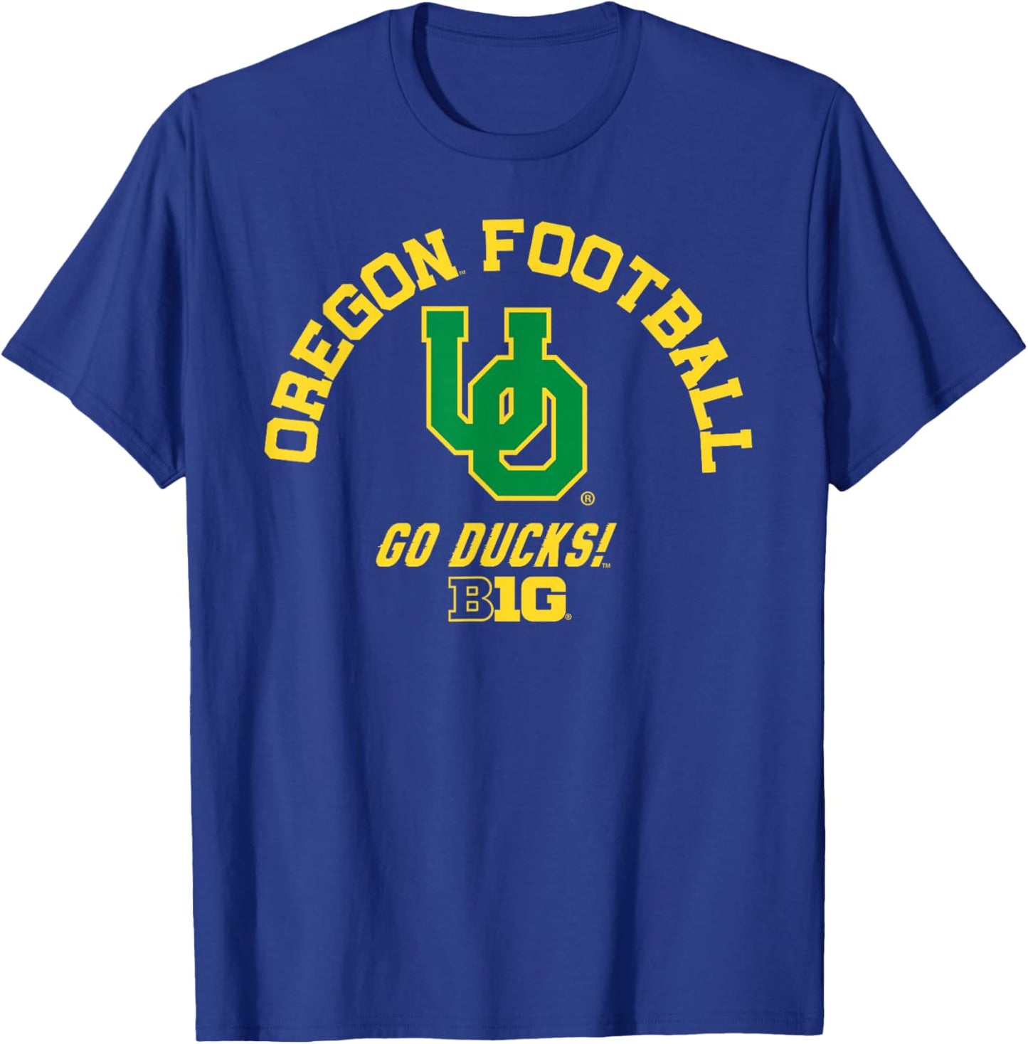 Oregon Ducks Big 10 Football Officially Licensed T-Shirt - T-Shirt | Royal