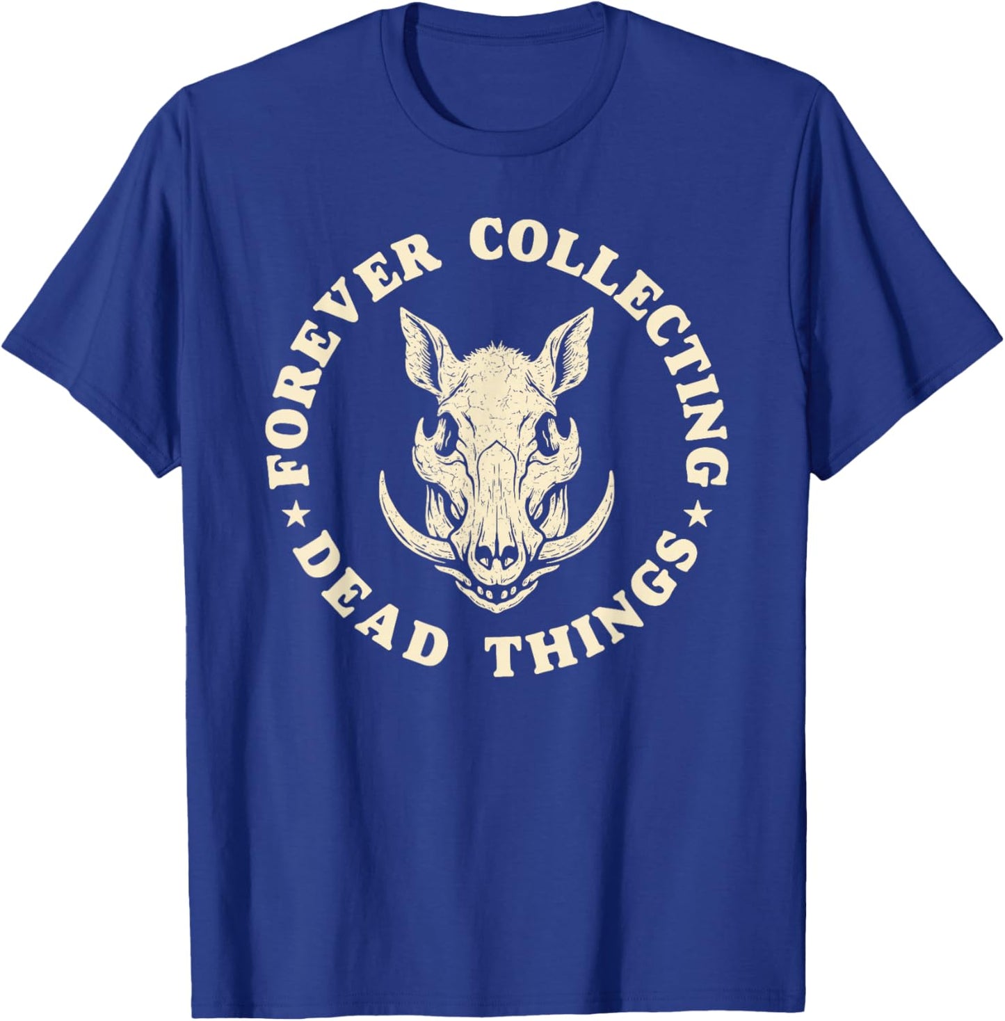 Taxidermist Life Feral Boar Skull Taxidermy Crew T-Shirt - T-Shirt | Royal