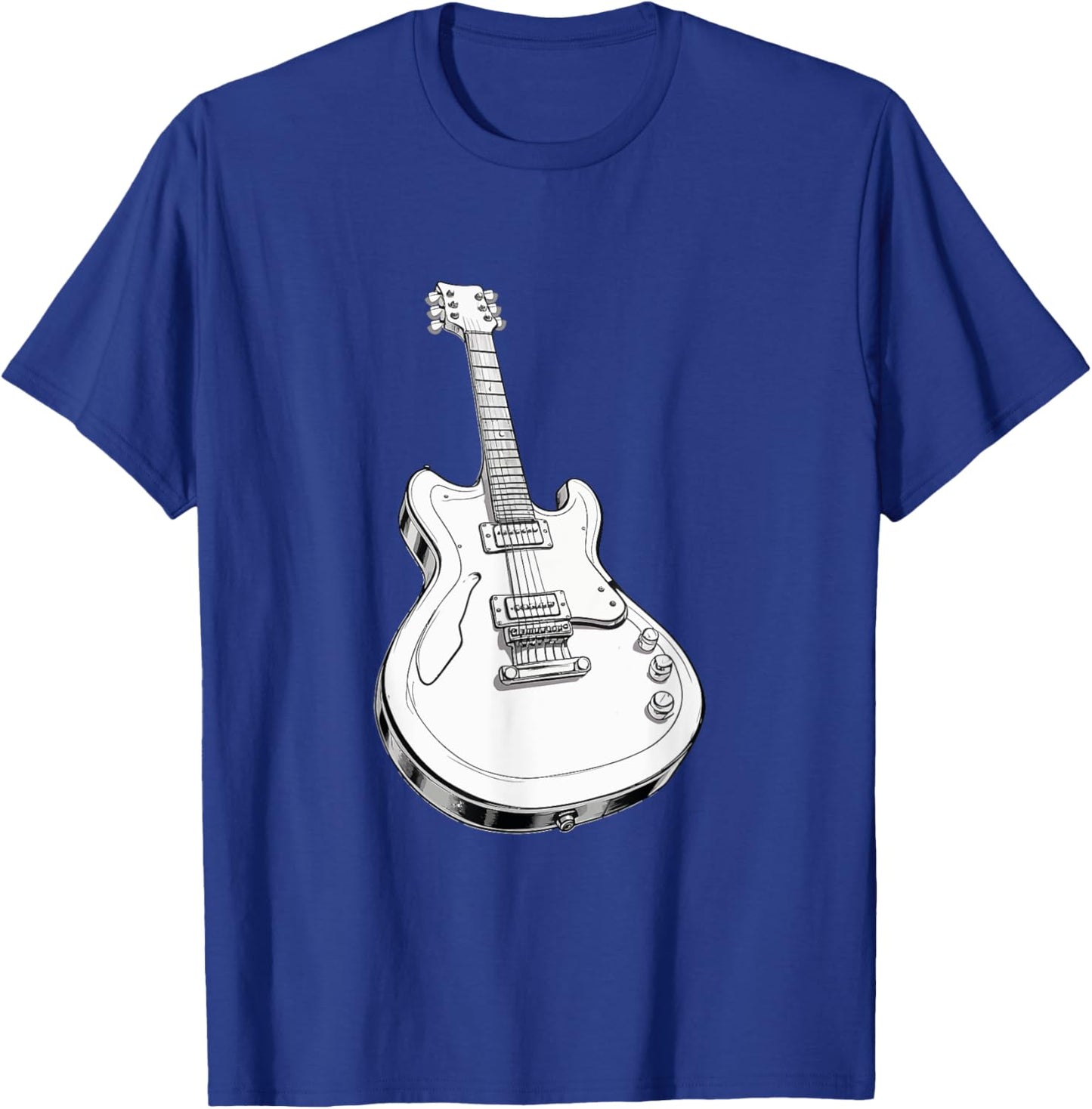 Classic White Electric Guitar T-Shirt - T-Shirt | Royal