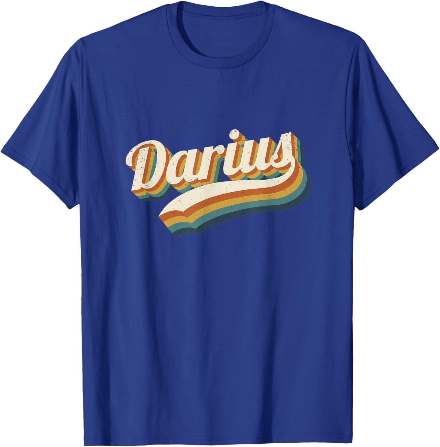Vintage Darius Personnalisé Nom Darius T-Shirt - T-Shirt | Royal