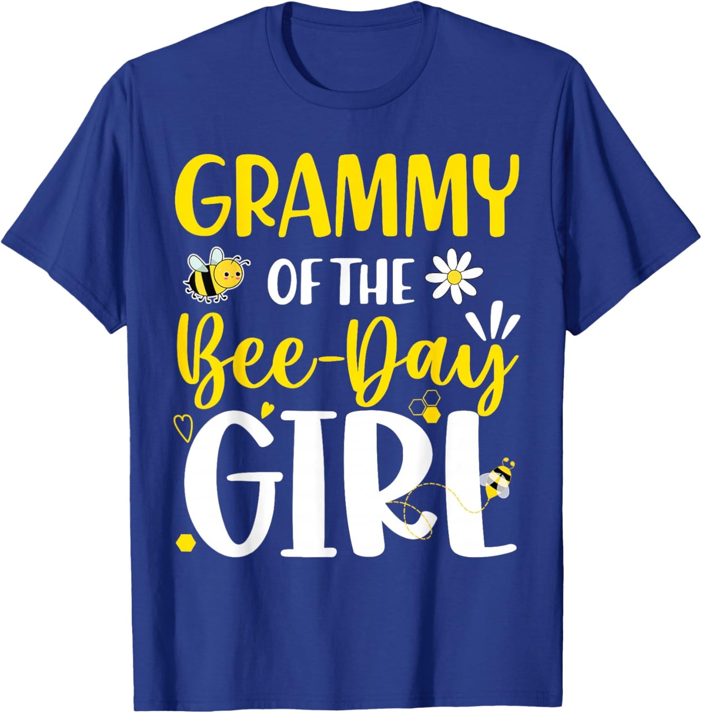 Grammy of The Bee Day Girl Birthday Party Family Matching T-Shirt - T-Shirt | Royal