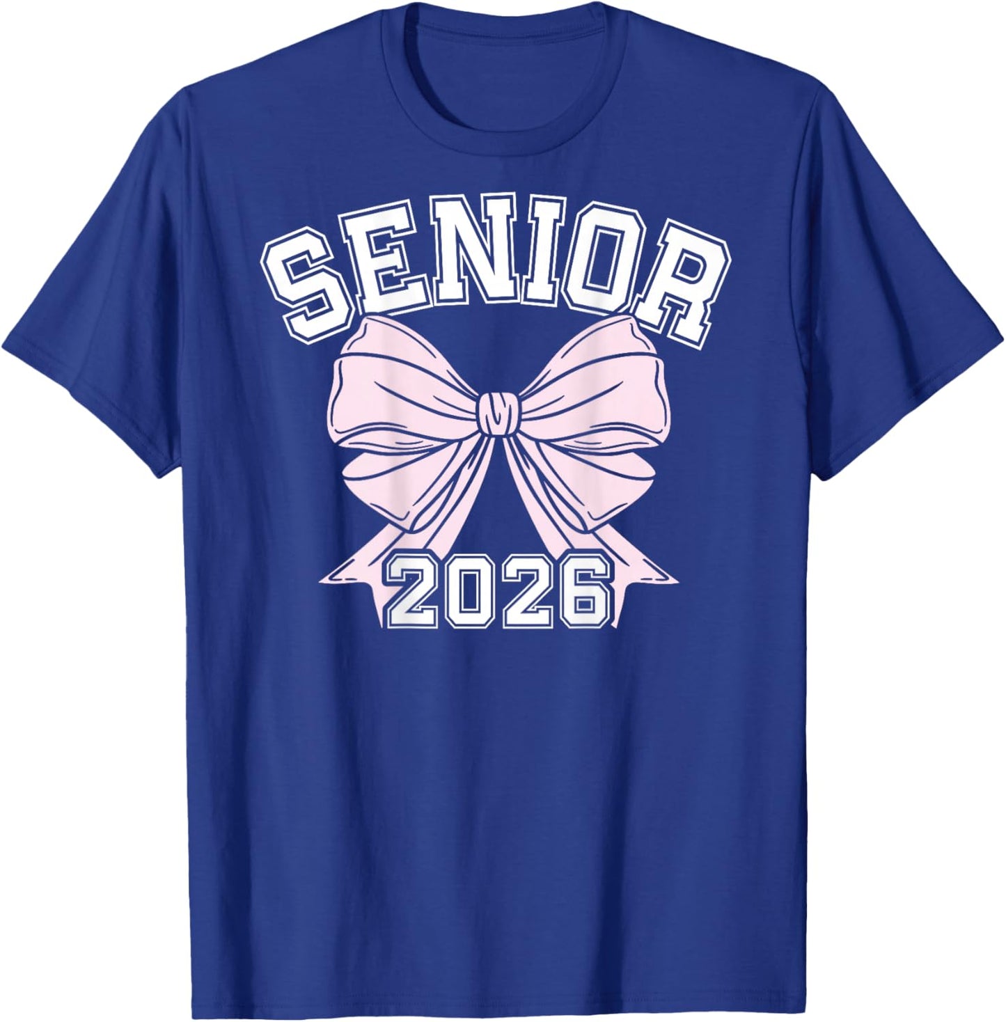 Class Of 2026 Senior Coquette Bow Aesthetic T-Shirt - T-Shirt | Royal