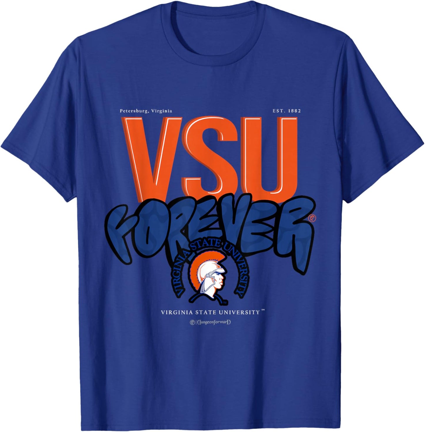 The Yard Essentials - Virginia State University - Forever T-Shirt - T-Shirt | Royal
