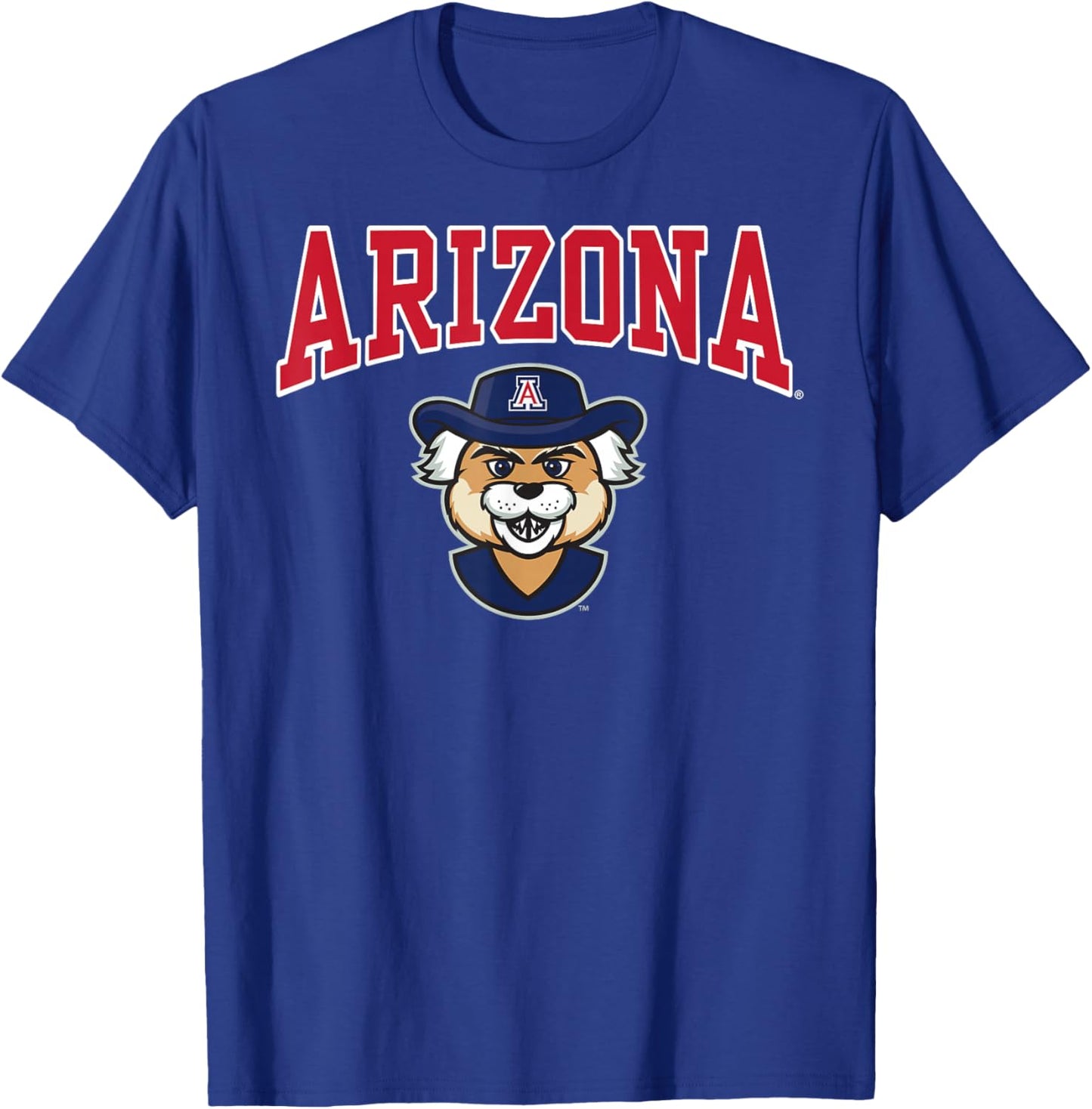 Arizona Wildcats Wilbur Mascot Officially Licensed T-Shirt - T-Shirt | Royal