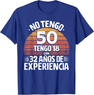 50th Birthday gift in Spanish Regalo cumpleanos 50 Men Women T-Shirt - T-Shirt | Royal