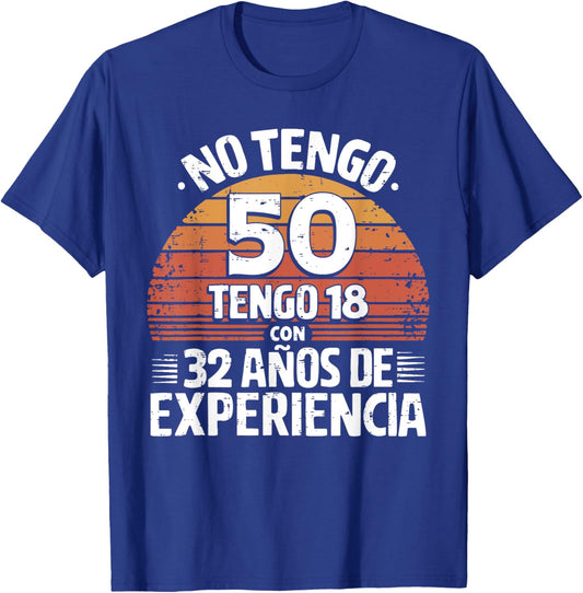 50th Birthday gift in Spanish Regalo cumpleanos 50 Men Women T-Shirt - T-Shirt | Royal