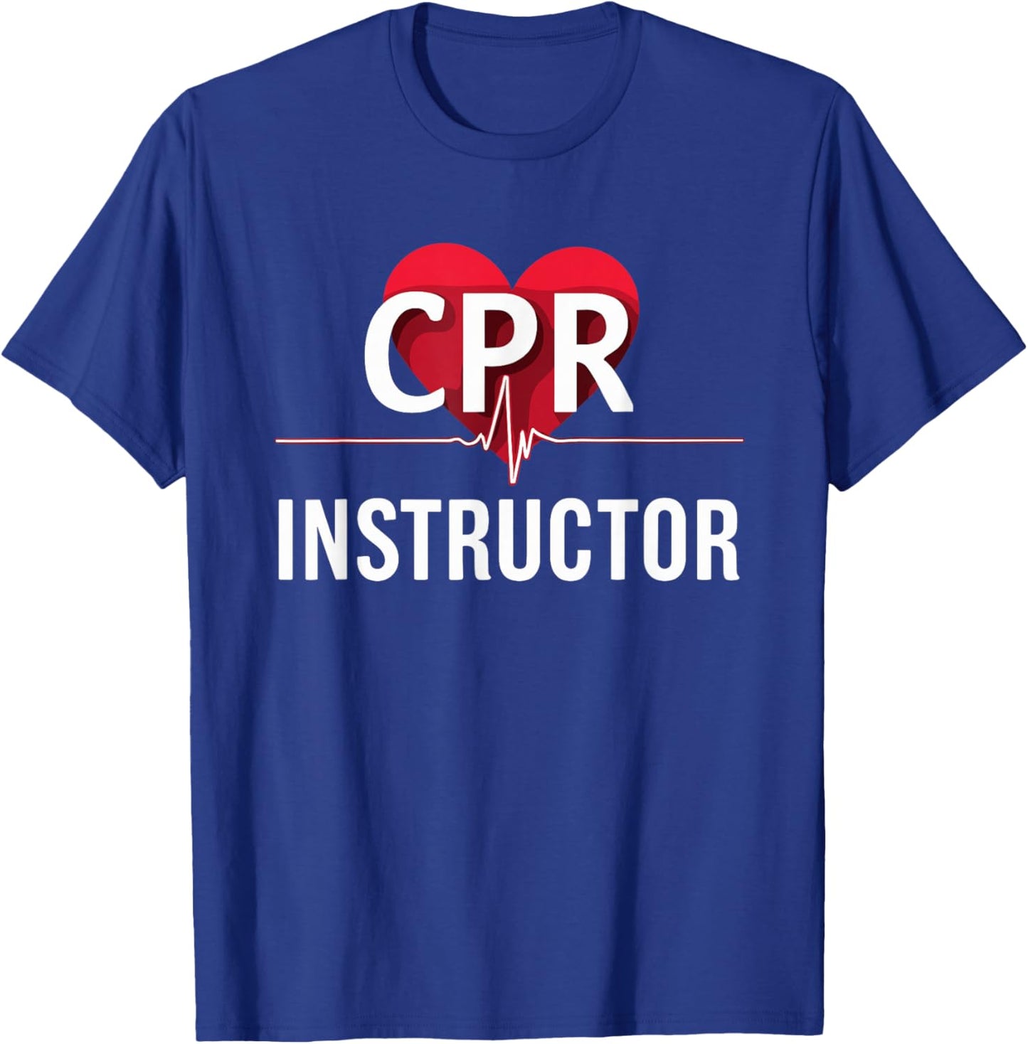 CPR Instructor First Aid Course, Care Emergency Coach T-Shirt - T-Shirt | Royal