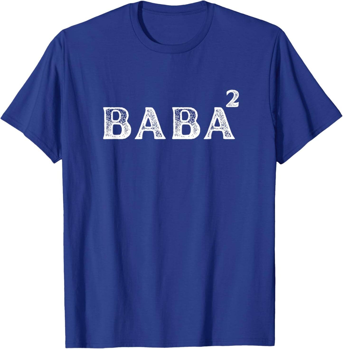 Funny Father of 2 Kids - Baba Squared - Dad to be of 2 kids T-Shirt - T-Shirt | Royal