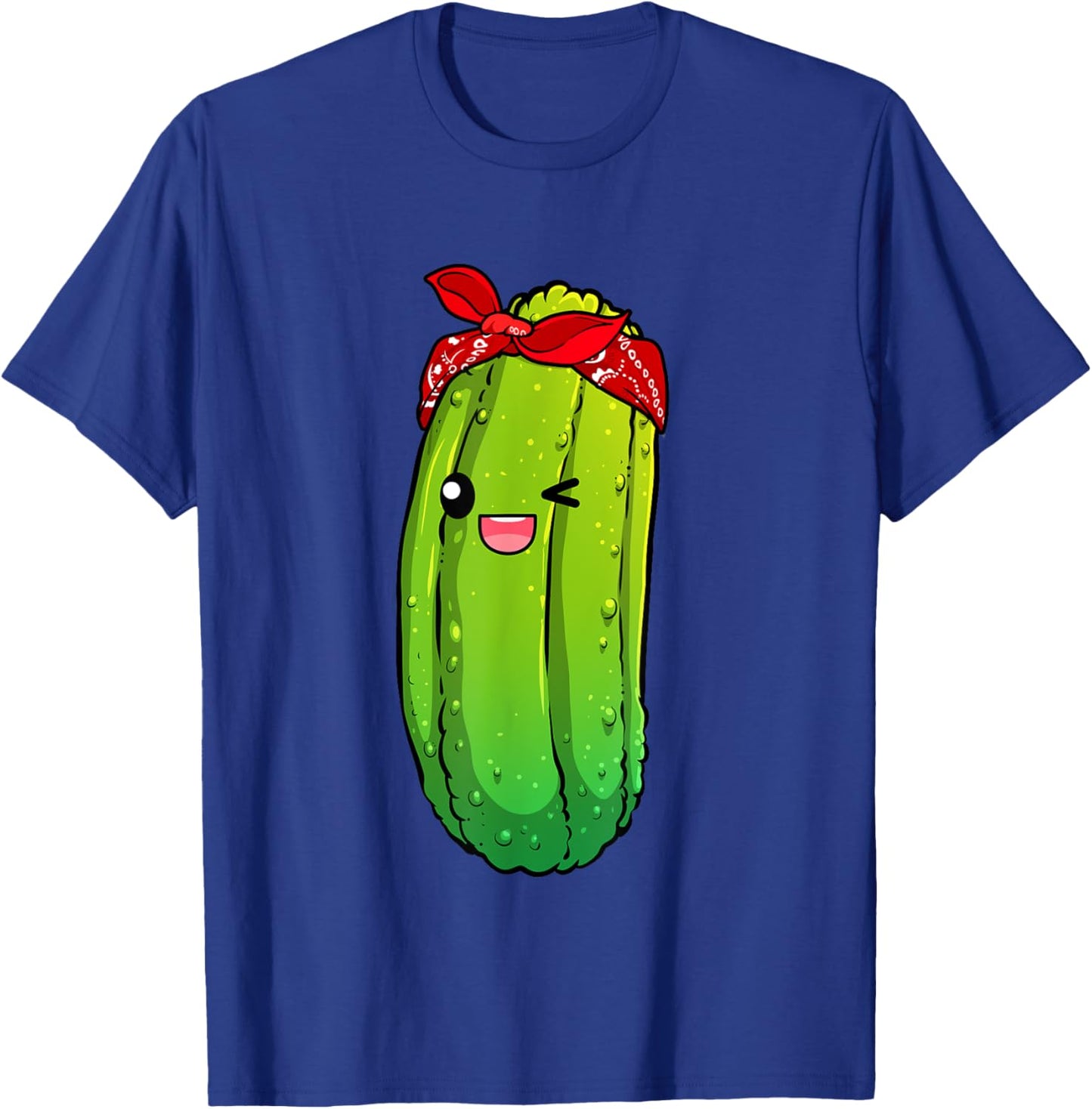 Funny Pickle Art For Boys Girls Kids Cucumber Pickle Novelty T-Shirt - T-Shirt | Royal