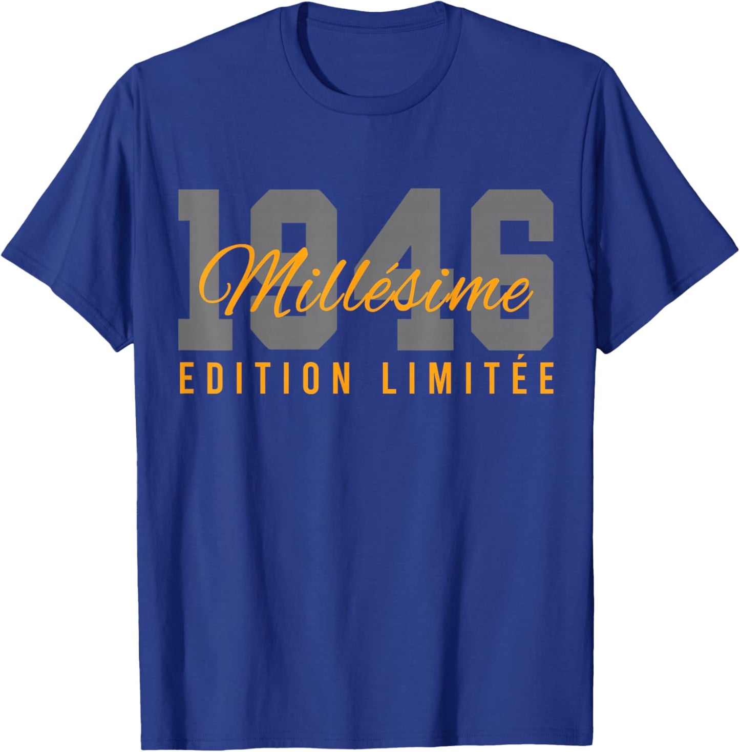 Birthday 80 Years Vintage 46 Gift Vintage 1946 T-Shirt - T-Shirt | Royal