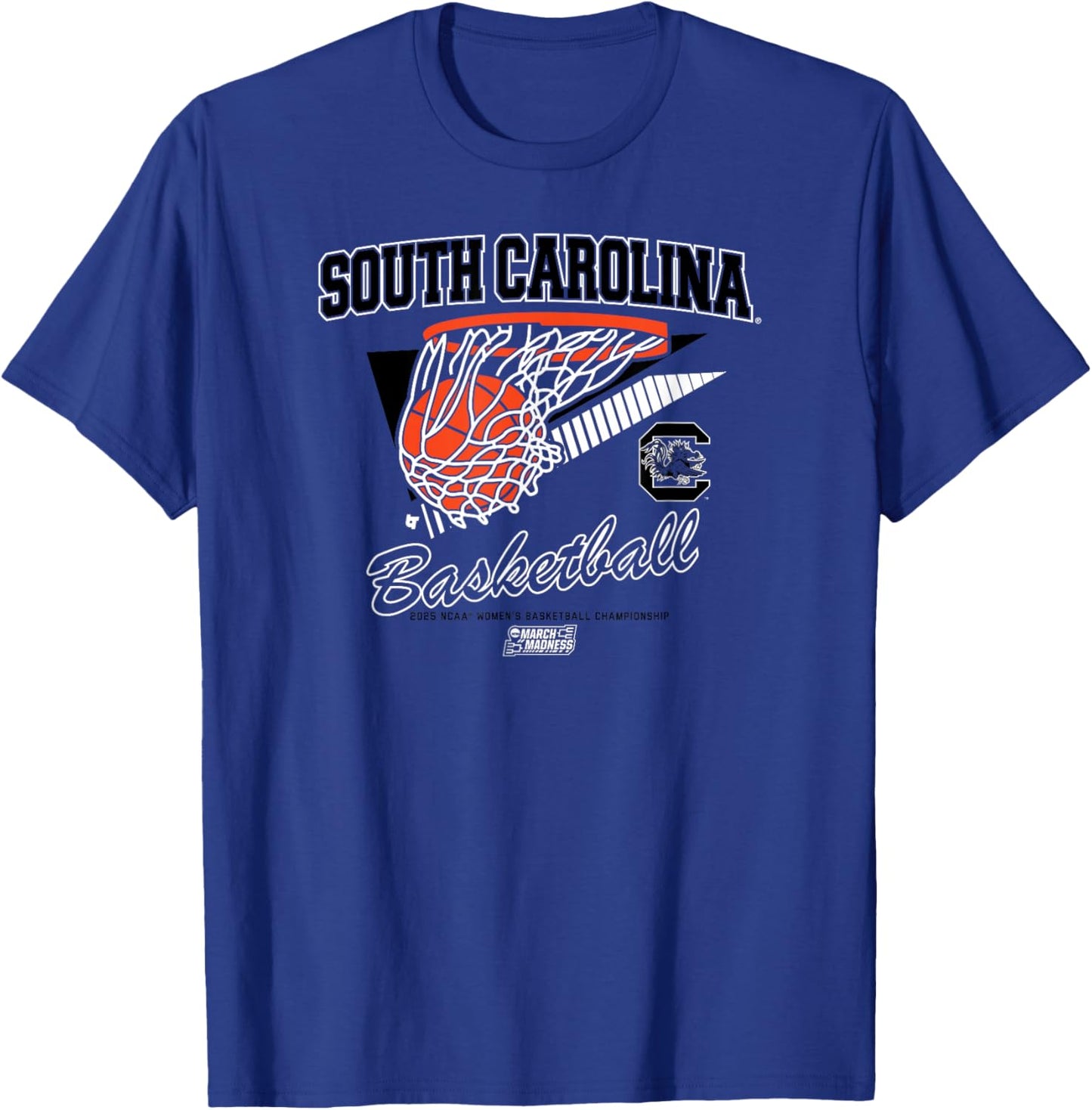 South Carolina Gamecocks Basketball: 2025 March Madness NCAA T-Shirt - T-Shirt | Royal