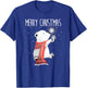 Cute Polar Bear Scarf Merry Christmas Xmas Holidays Gift T-Shirt - T-Shirt | Royal