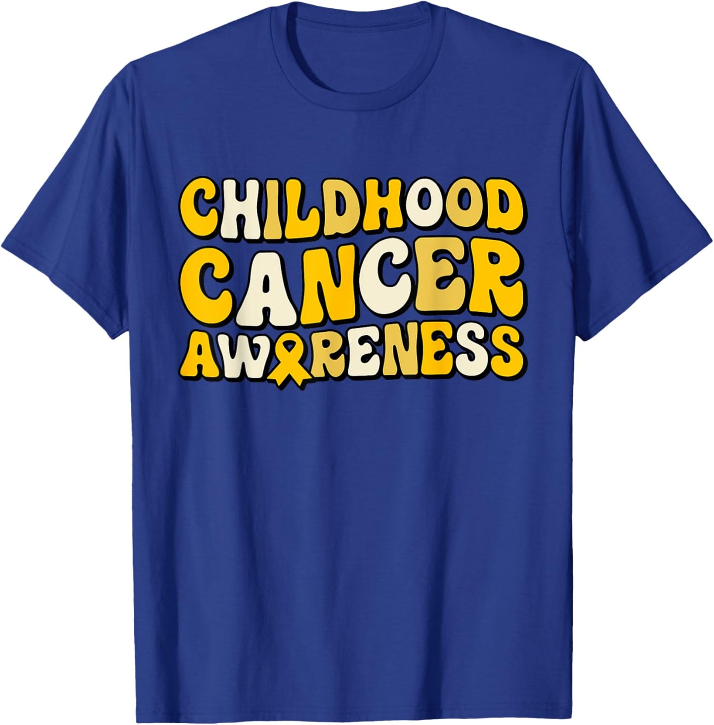 In September We Wear Gold - Childhood Cancer Awareness T-Shirt - T-Shirt | Royal