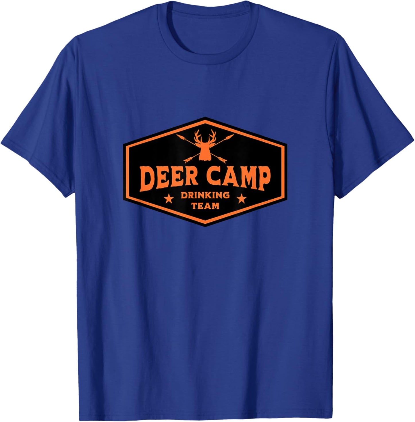 Deer Camp Drinking Team - Funny Hunting T-Shirt - T-Shirt | Royal