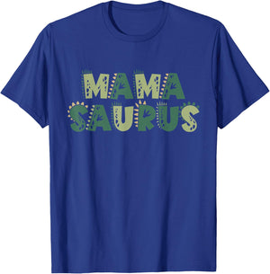 Mama Saurus Matching Family Birthday Dinosaur Men Women Kids T-Shirt - T-Shirt | Royal