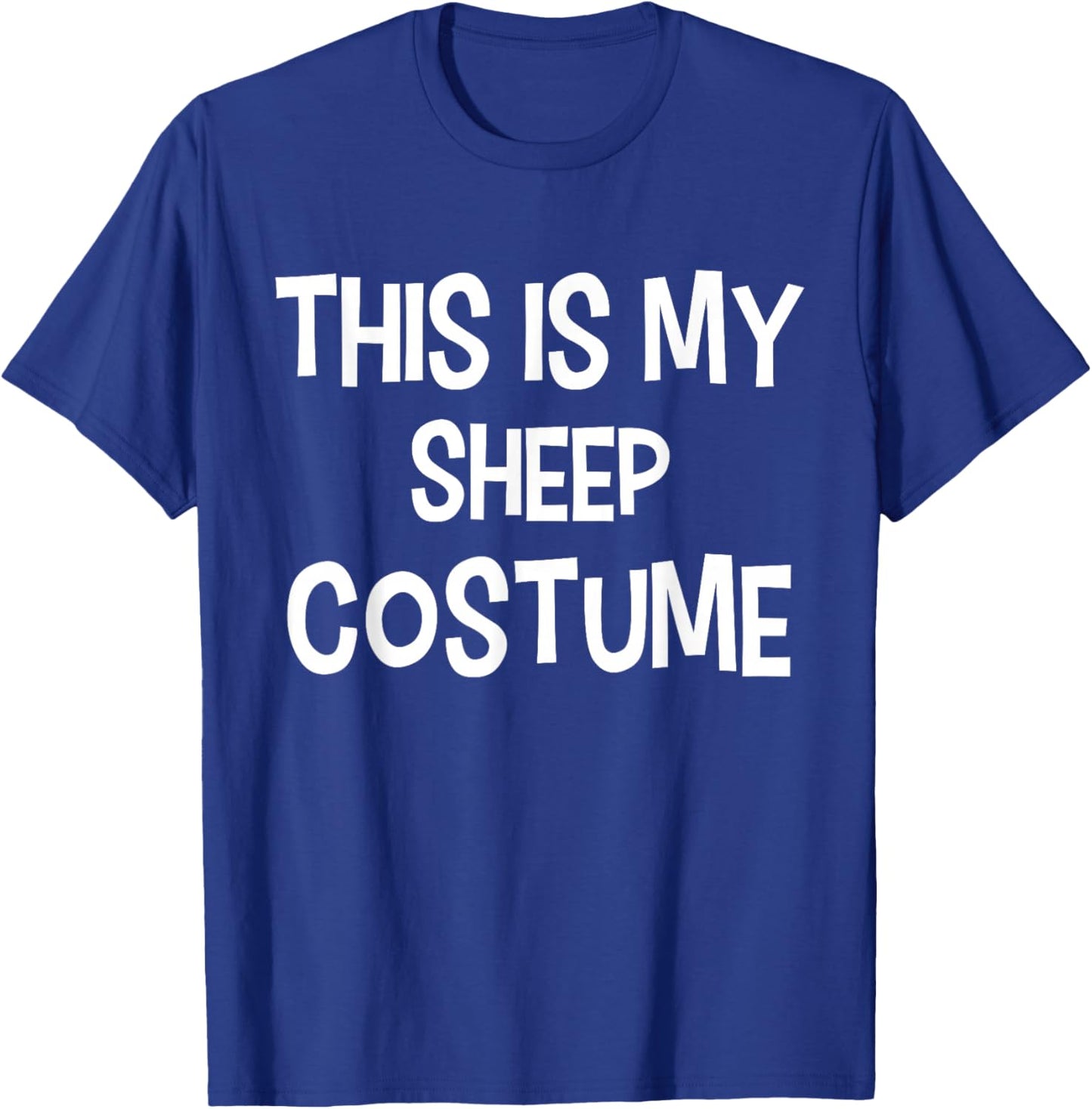 This is My Sheep Costume Halloween Simple Costume T-Shirt - T-Shirt | Royal