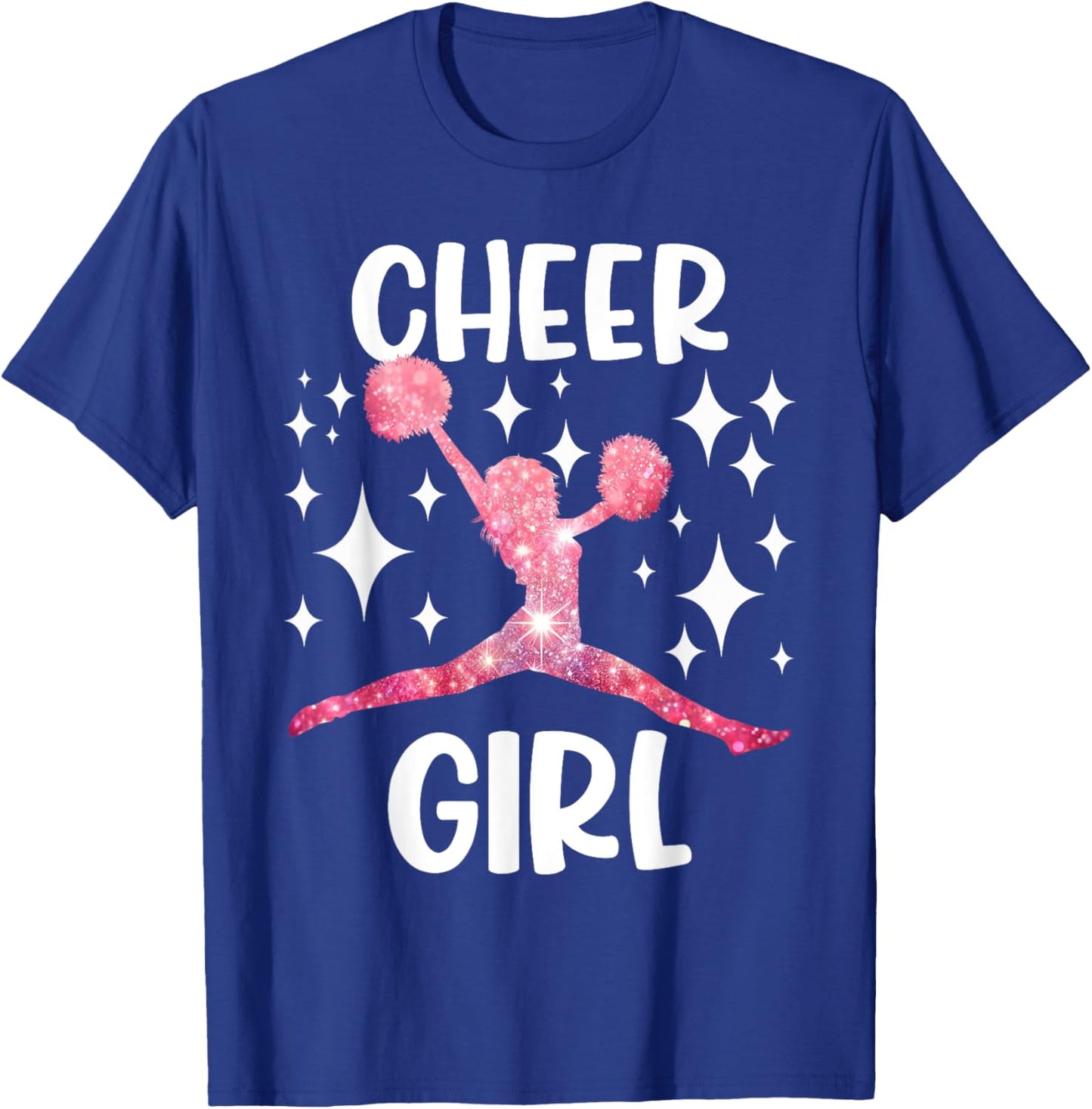 Funny Cheer Girl Cheerleader Cheerleading Cheering Squad T-Shirt - T-Shirt | Royal
