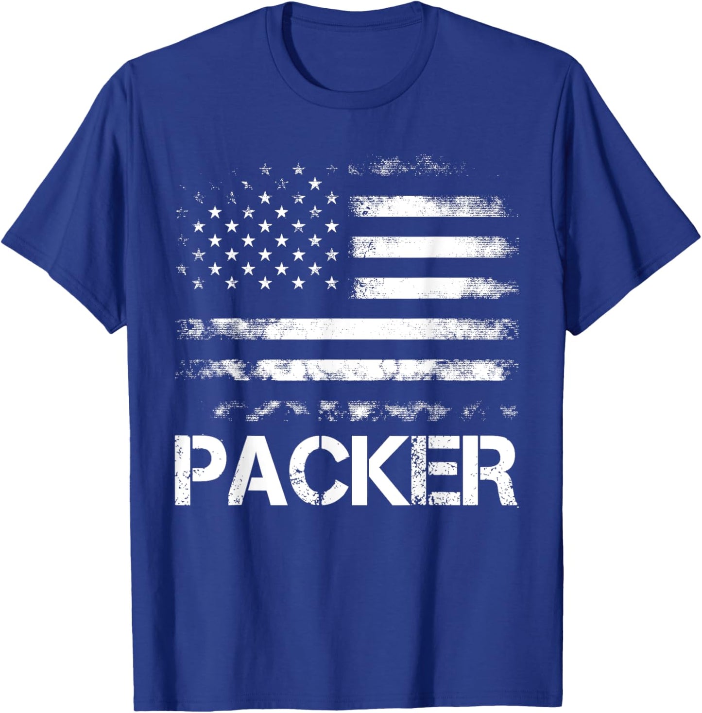 Packer American Flag T-Shirt - T-Shirt | Royal