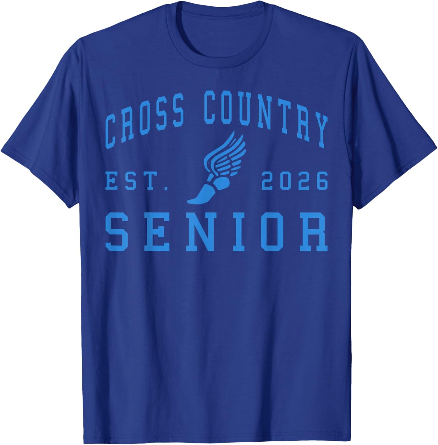 Cross Country Senior Night XC Senior 2026 Graduation 60 T-Shirt - T-Shirt | Royal