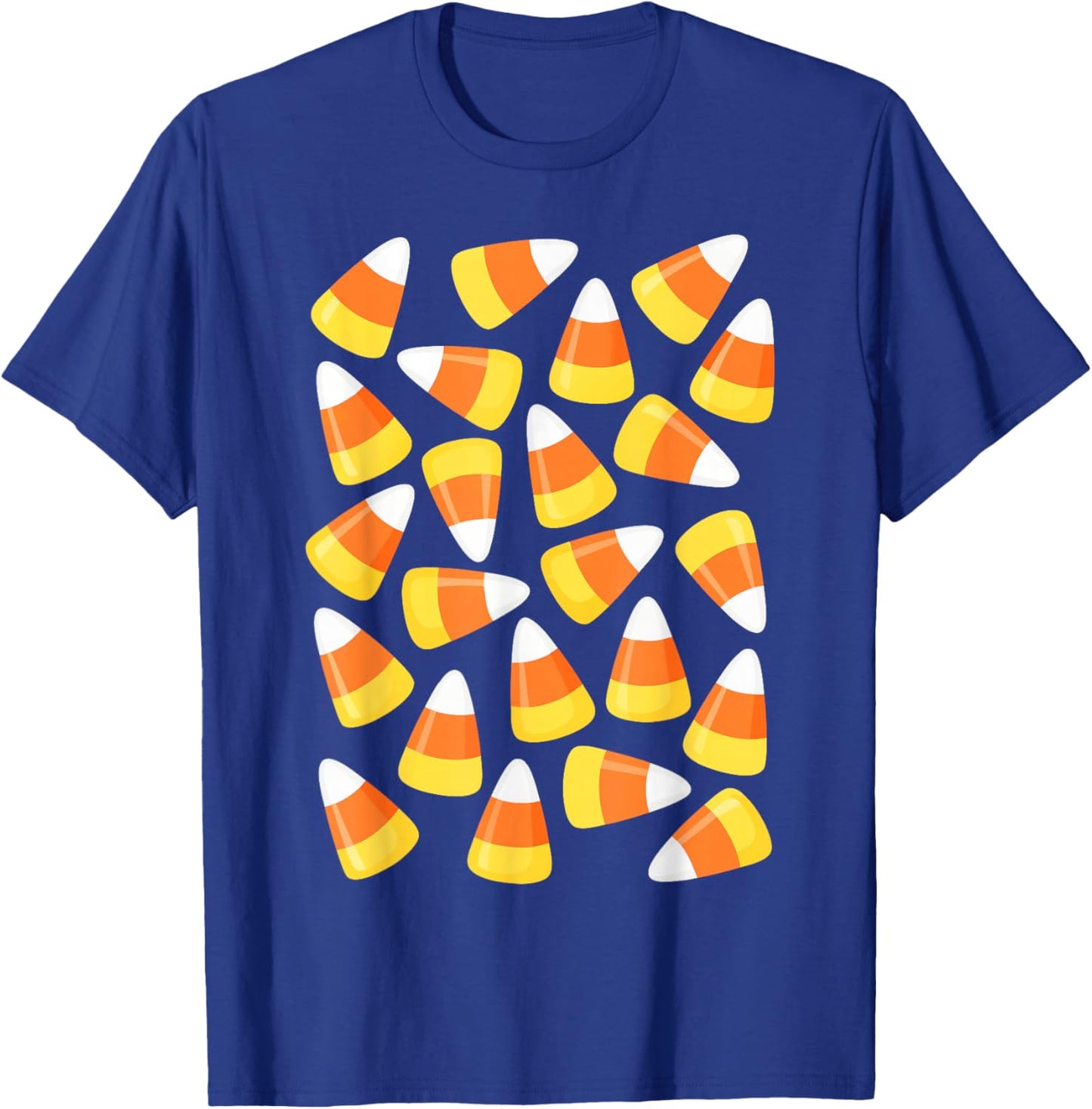 Candy Corn Shirt Adult Kids Men Women Candy Corn Costume T-Shirt - T-Shirt | Royal