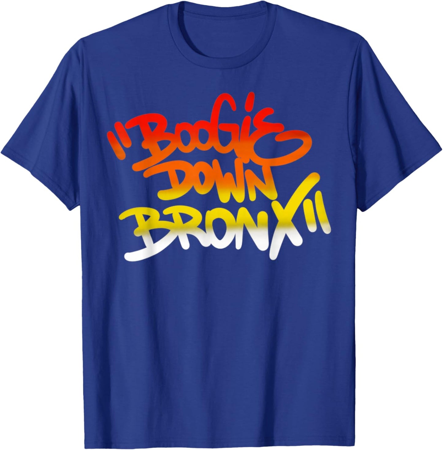 Boogie Down Bronx Vintage Hip Hop Rap Music Funny Gifts T-Shirt - T-Shirt | Royal