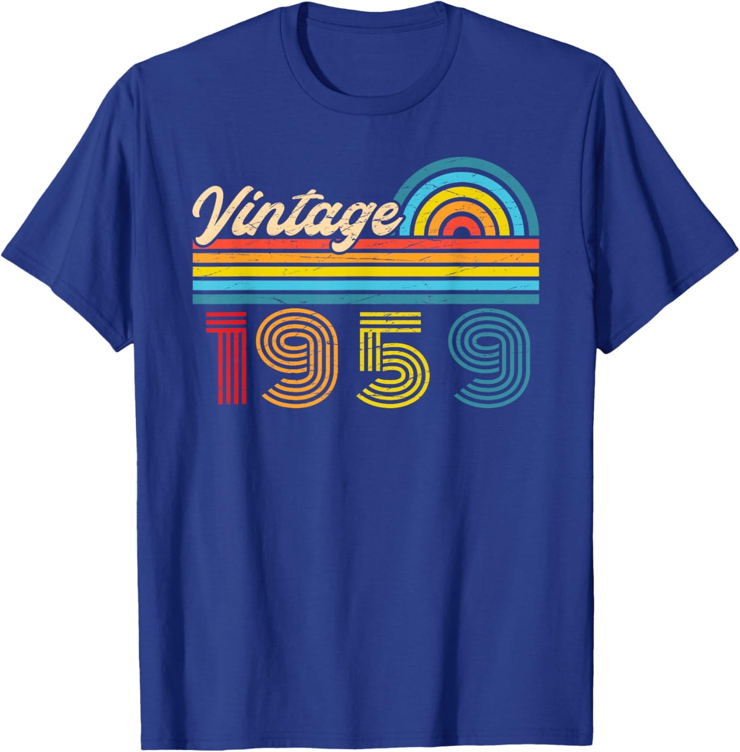 Original 1959 Vintage Anniversaire 67 Ans pour Hommes Femmes T-Shirt - T-Shirt | Royal