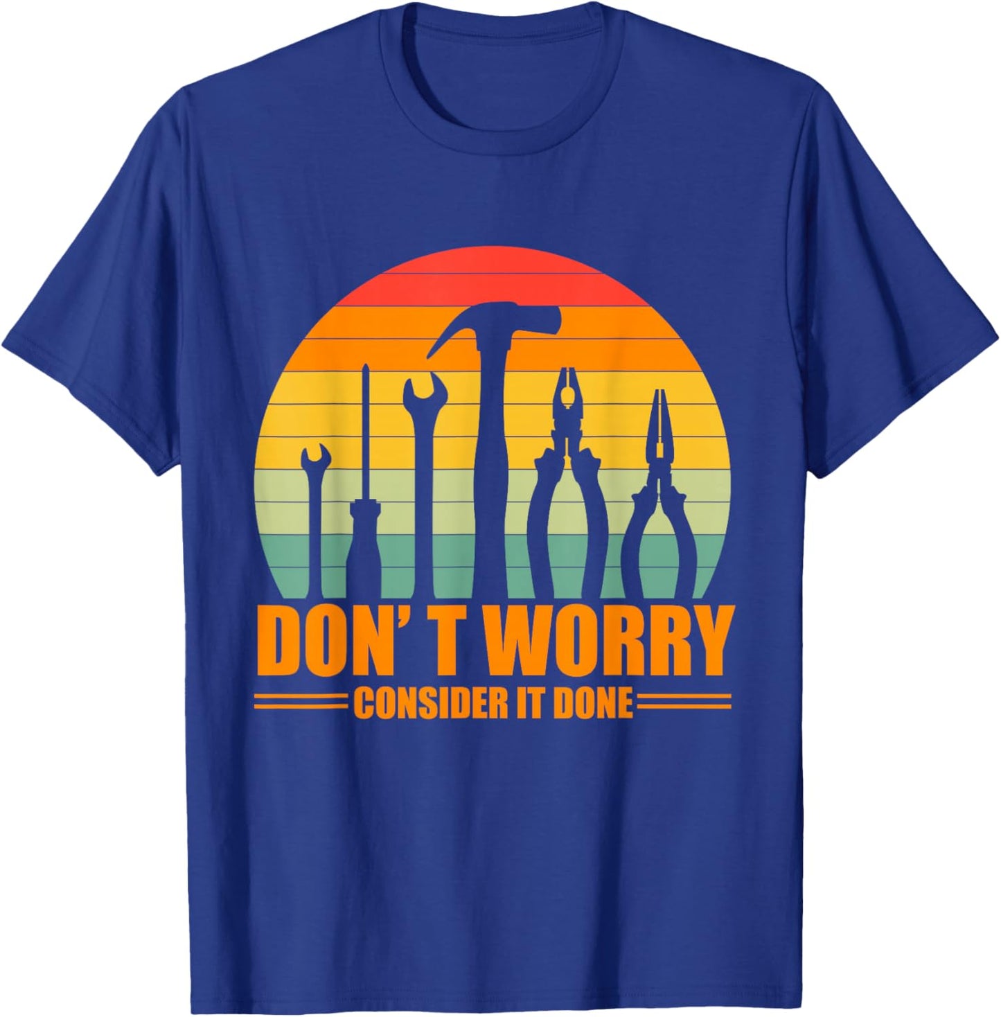 Mechanic Engine Funny T-Shirt - T-Shirt | Royal