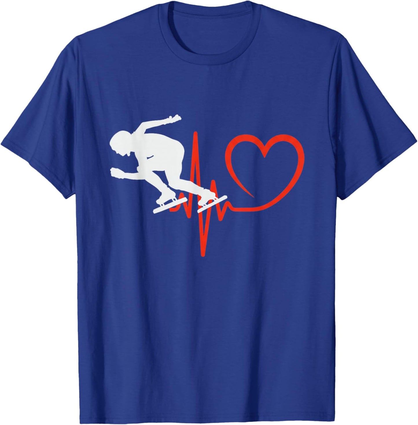 Jeu de Sports d'hiver Amusant de Patinage de Vitesse sur Piste Courte T-Shirt - T-Shirt | Royal