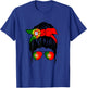 Portugiesisches Mädchen Portugal Portugiesische Flagge Portugiesische Frau T-Shirt - T-Shirt | Royal