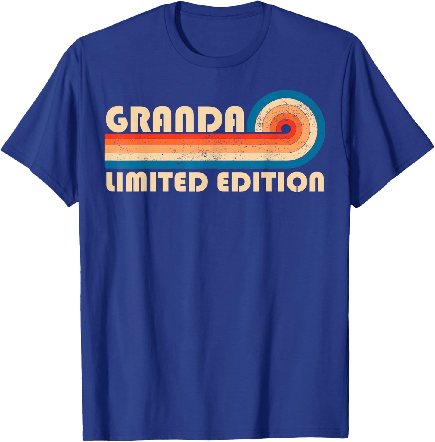 Granda Retro 70s 80s Sunset Stripe T-Shirt - T-Shirt | Royal