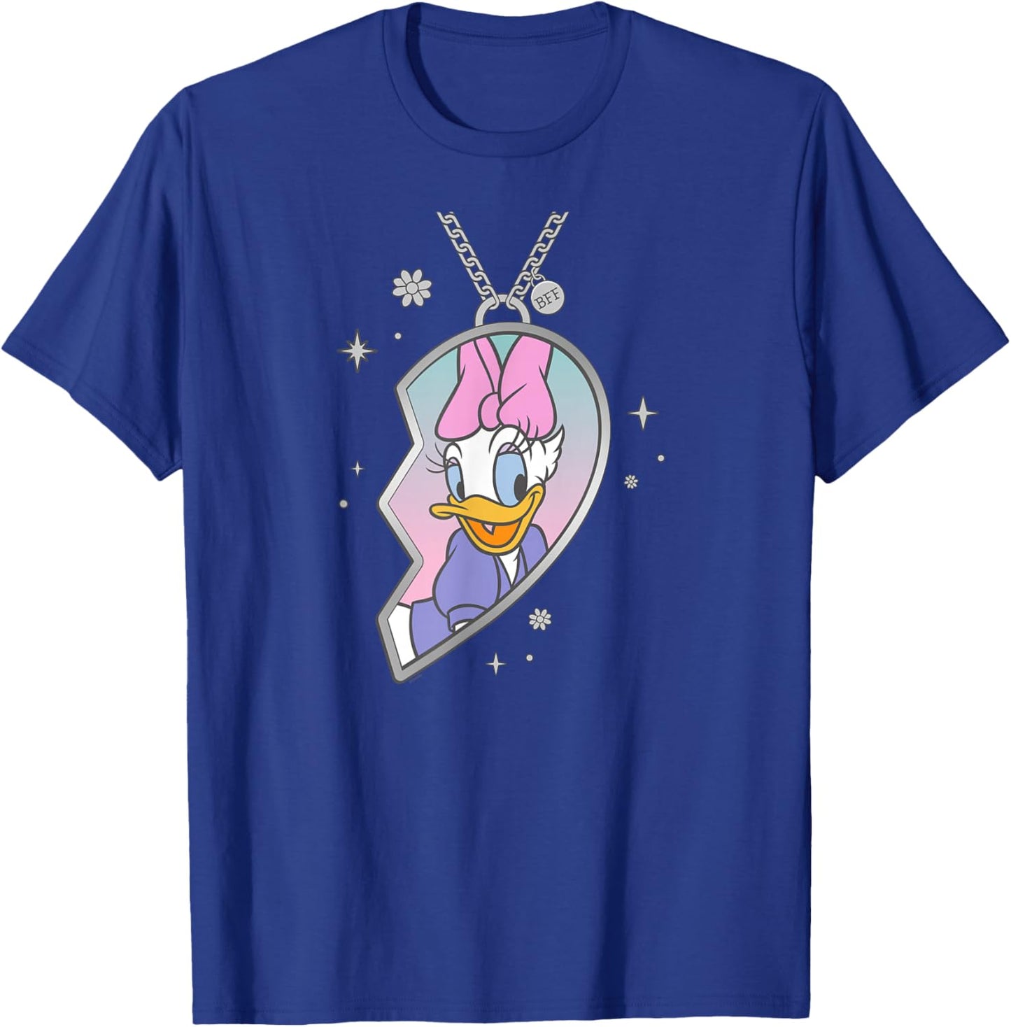 Disney BFF Best Friends Matching Heart Necklace Daisy Duck T-Shirt - T-Shirt | Royal