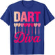 Girl Darts Player Bar League Women Play Darts T-Shirt - T-Shirt | Royal