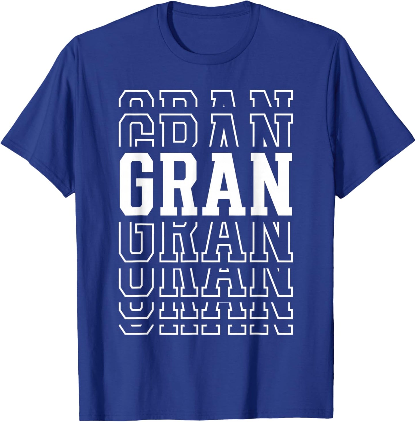 Gran Funny Layered Text Mother's Day Grandma T-Shirt - T-Shirt | Royal