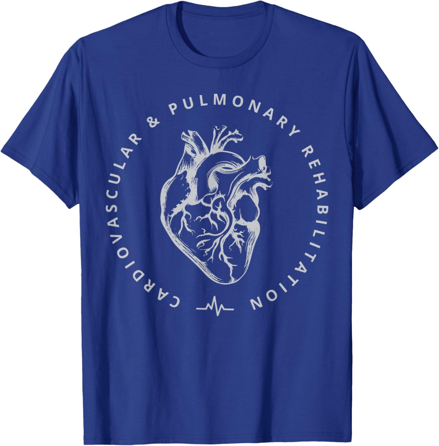 Cardiovascular & Pulmonary Rehabilitation Cardiac Nuse RN T-Shirt - T-Shirt | Royal